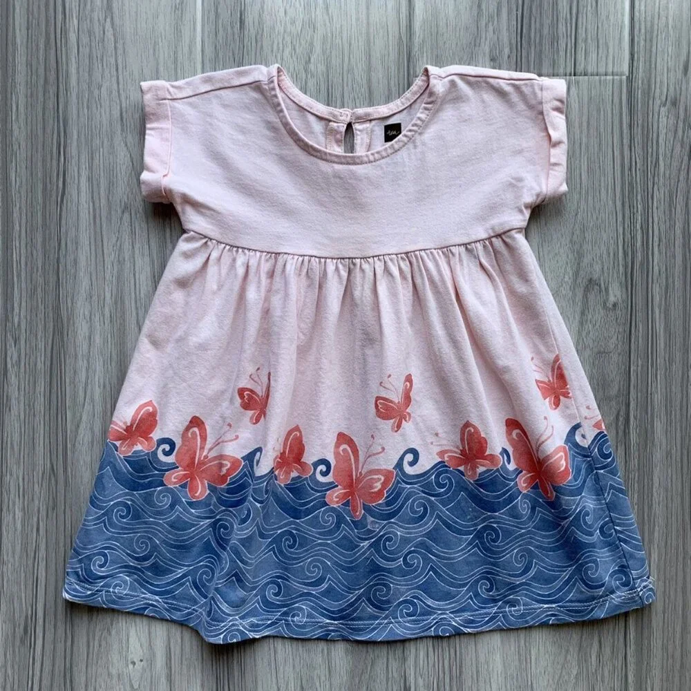 Tea Collection Rainbow Falls Graphic Dress